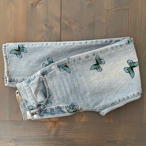 PacSun Butterfly Dad Jean Size 24